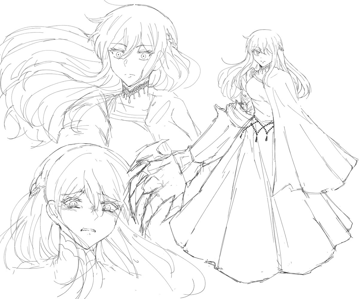 Sketches of Bourreau Jeanne<3 