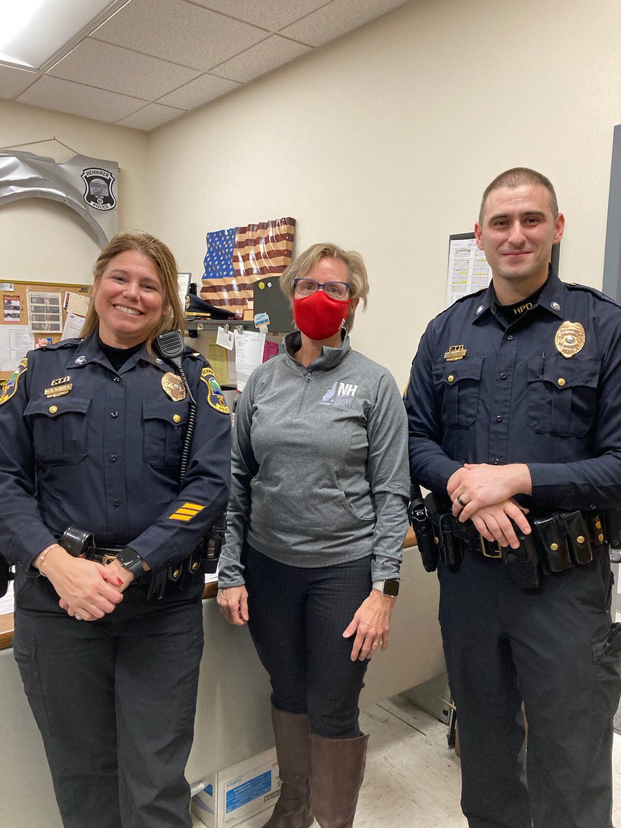 nh_ohs's tweet photo. The safety train(ing) kept moving on today with a visit to our #TrafficSafetyPartner Henniker PD with Lt. Dandeneau and Sgt. Mitchell https://t.co/JylnvNIuH2