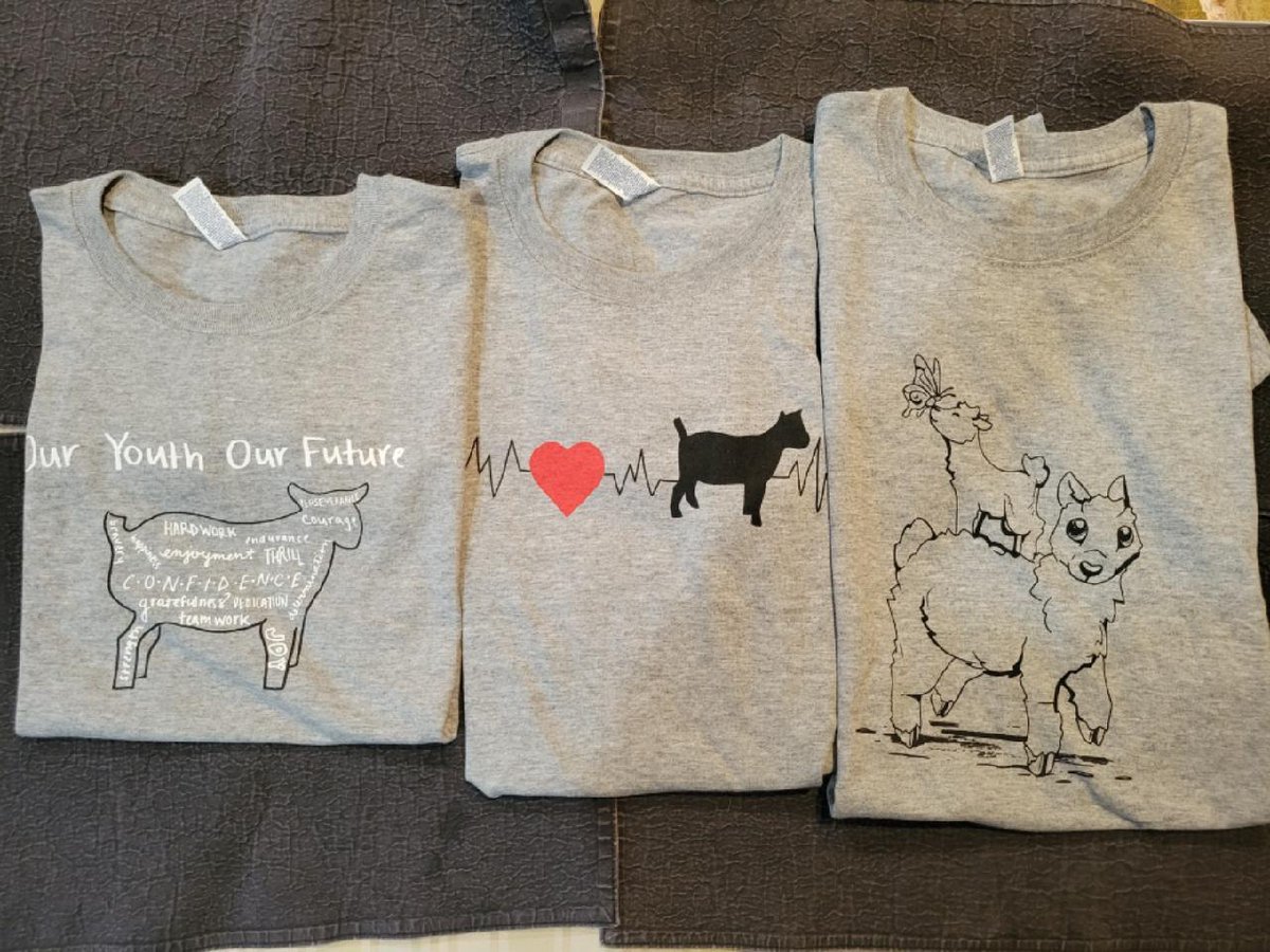 moralefox's tweet photo. Need help I raise pygmy goats with my family and theis shirts where over ordered by mistake by the National Pygmy Association, 15 for each and thor is a Blue one any help sharing the information is greatly appreciated, theis shirts where drawn by kids in our 4H group <3 https://t.co/aDfGTPTBGX