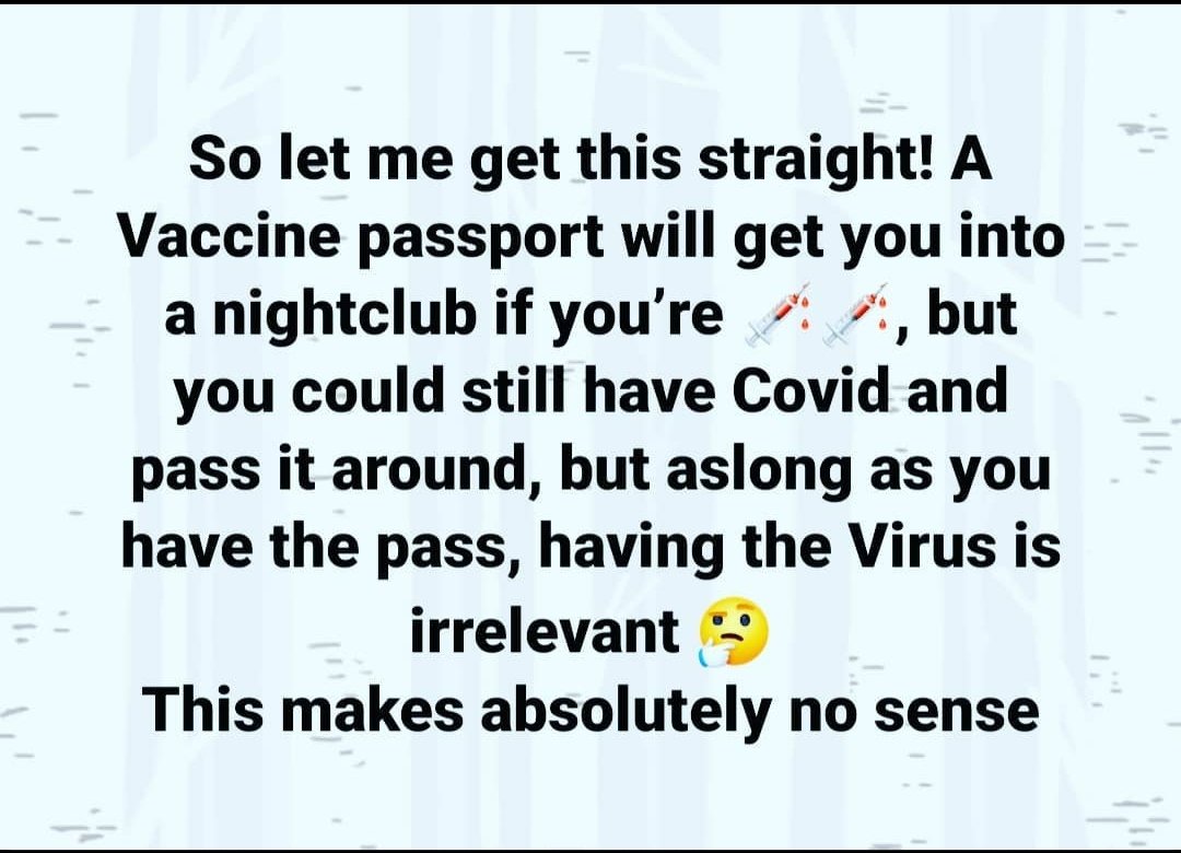 Never been about your virus or your health
