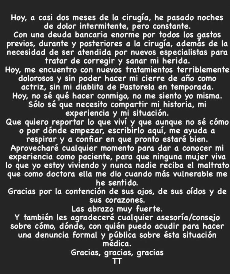 “Porque indigna que haya médicos que no entiendan sus responsabilidades, que no sepan de empatía y humanidad”…esa es la razón por la que decidí hacer público lo que estoy viviendo. 
<a href="/CONAMED_SALUD/">Comisión Nacional de Arbitraje Médico</a> <a href="/HMGHospitalC/">HMG Hospital Coyoacán</a> <a href="/doctoralia_mx/">doctoralia_mx</a>