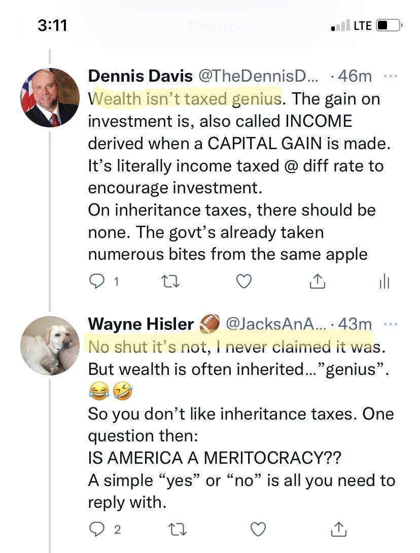 TheDennisDavis's tweet photo. @JacksAnAsset @rmcnyc @elonmusk @SenWarren You can’t even keep up with your own tweets. https://t.co/WcxMo4lGZO