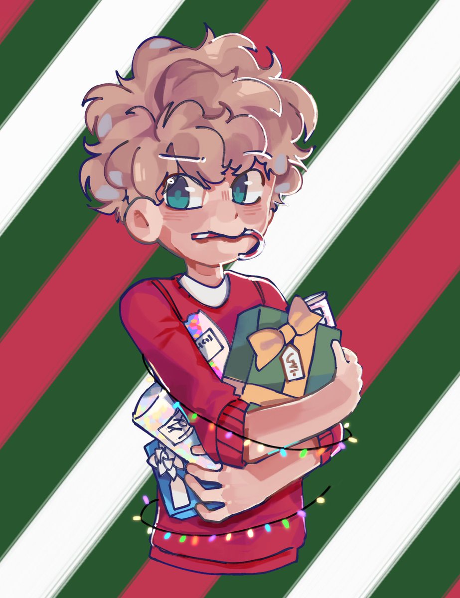 tommyfanart_'s tweet photo. raccoon gets his hands on some presents - 🍳(@monxdde) #tommyinnitfanart #tommyinnit https://t.co/S6wpEMTXjf
