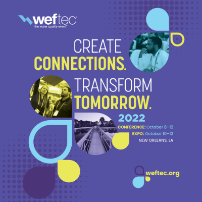 WEFTEC's tweet photo. The WEFTEC 2022 Call for Abstracts is now open. Present your work at WEFTEC; the most highly regarded, and most rigorously reviewed technical conference in the water quality, wastewater, and stormwater sectors. Abstracts are due by December 15, 2021.  https://t.co/6bBkP8AZuF https://t.co/jNp6eHIBnt