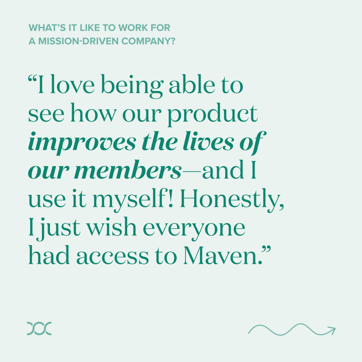 mavenclinic's tweet image. "I love being able to see how our product improves the lives of our members—and I use it myself! Honestly, I just wish everyone had access to Maven." 

Find out more about Trisha's Maven experience, and check out our open roles: mavenclinic.com/careers 🚀 #LifeAtMaven