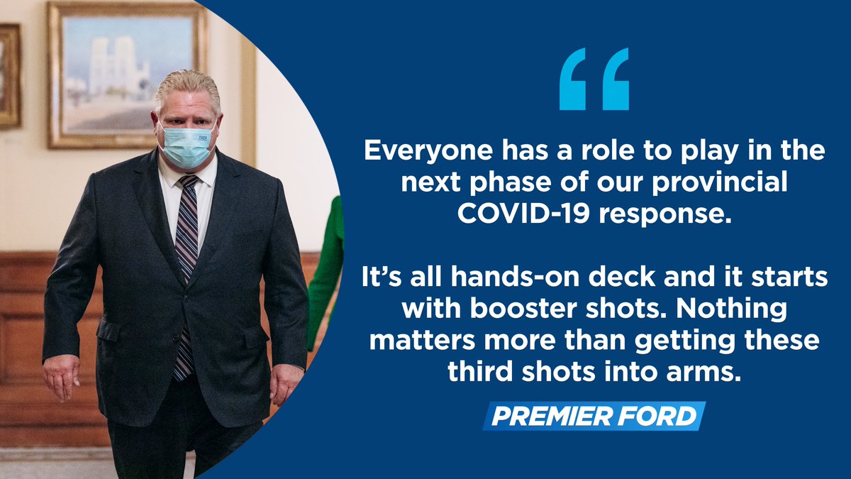 Starting Monday, December 20, 2021, individuals aged 18+ will be eligible to schedule their booster dose appointment.

I need you to book your booster as soon as you're able to, because we know without a shadow of a doubt that these vaccines work.