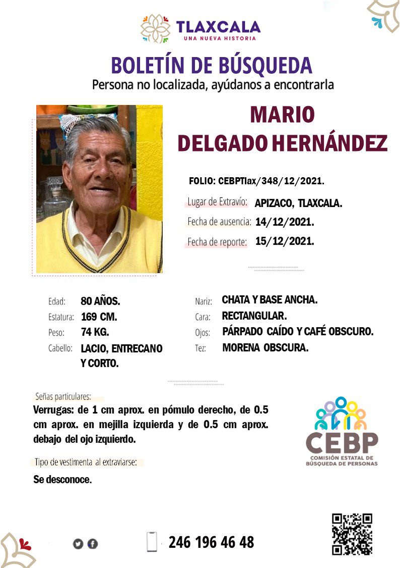 BusquedaTlax's tweet photo. ¡Ayúdanos a localizarlo! 

¡TU PARTICIPACIÓN ES MUY IMPORTANTE!

#EstámosTodos
#TodosEnLaBúsqueda
#Tlaxcala
#TodoMéxico https://t.co/nDPmuPZ8S3
