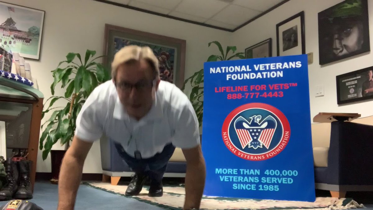 HelpforVeterans's tweet photo. Our Director of Operations, Dave Clanton, has joined the #22pushups challenge to support the National Veterans Foundation's efforts in raising awareness and support for Veteran Suicide Prevention! https://t.co/H8GCOZ0Uax #suicideprevention #helpforveterans https://t.co/XjNTmpdiF2