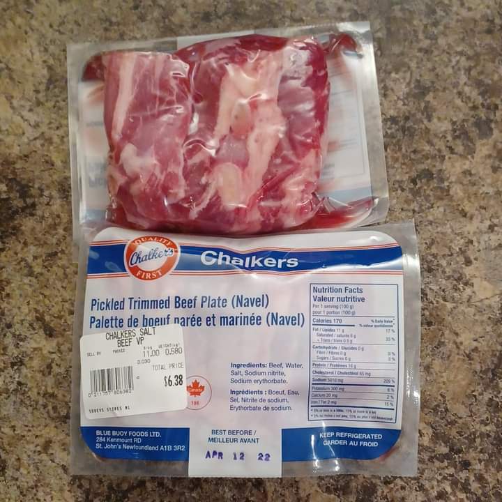 jeffwhigdon's tweet photo. #Newfoundland and #Labrador #chefs, #cooks, #foodies: ever do anything different with #saltmeat? Different than boiling the shit out of it for Jigg's, I mean. 1/2 https://t.co/rhXR4Qq6cP