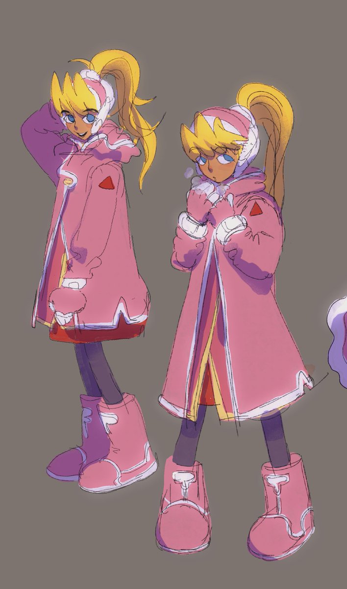 germokay's tweet photo. Ciel in her snow gear from MMZ3 with a variation of it thats slightly more comfy ❄️ https://t.co/cAERgxjt7W