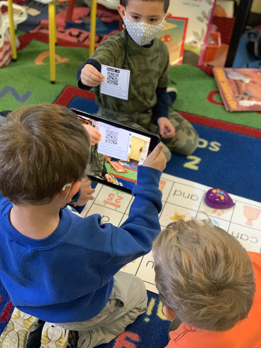 mrsjones72812's tweet image. Kindergartners used the Code and Go Mice + sight word mats today at @ChrisYungES ! Love that I could use @Flipgrid mic only option to record sight words + print the QR Code on cards! #csedweek2021