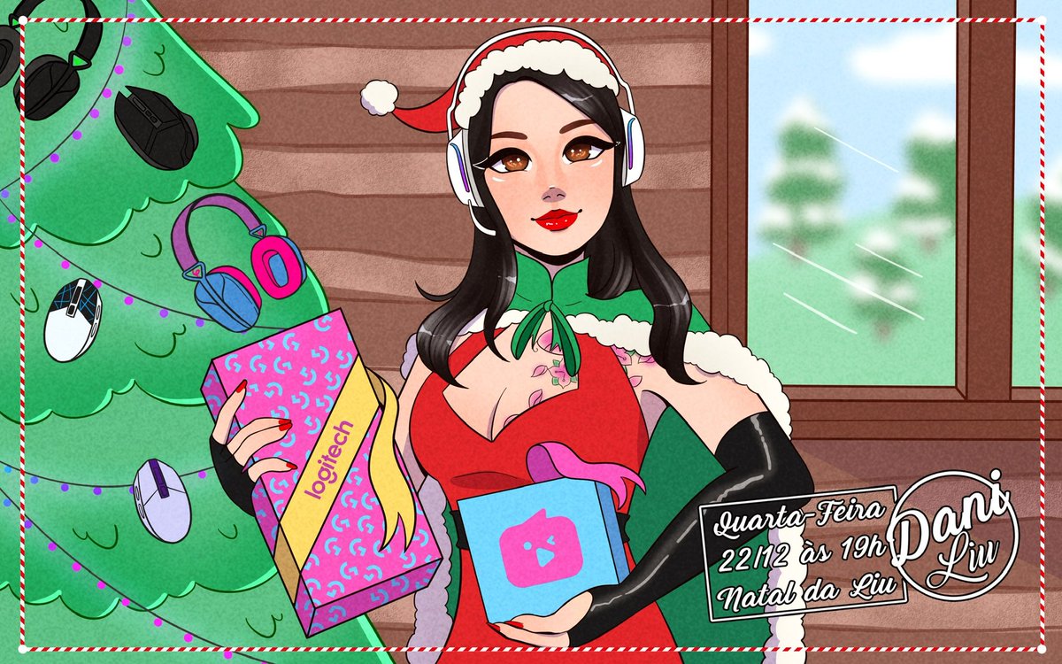 DaniLiu_'s tweet image. MAMÃE NOEL CHEGOU!!! Estou convidando minhas filhas para a live com sorteios de produtos @LogitechG de altíssima qualidade que será dia 22/12 as 19! Para participar precisa ser sub hein, se liga! Kkkk então não percam que será o natal do ano ❤️