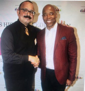 VictorHugoPres's tweet photo. It’s all about bringing back USA &amp; NYC with Mayor Elect Eric Adams

President Victor Hugo Gutierréz https://t.co/jax92l4PVV