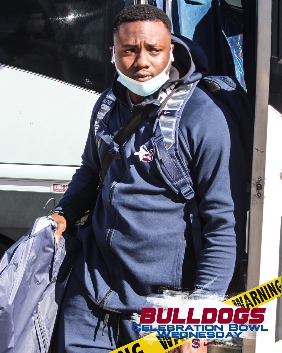 Your <a href="/MEACSports/">Mid-Eastern Athletic Conference</a> CHAMPIONS have finally made it to ATLANTA‼️
The <a href="/CelebrationBowl/">Cricket Celebration Bowl</a> is all we are focused on!
GO BULLDOGS
<a href="/SCStateAthletic/">SC State Athletics</a> <a href="/SCSTATE1896/">SC State University</a> 
#SoHard
#BiteDown
#FearTheBite
#BeatJacksonState
🔴🔵🐶🏈