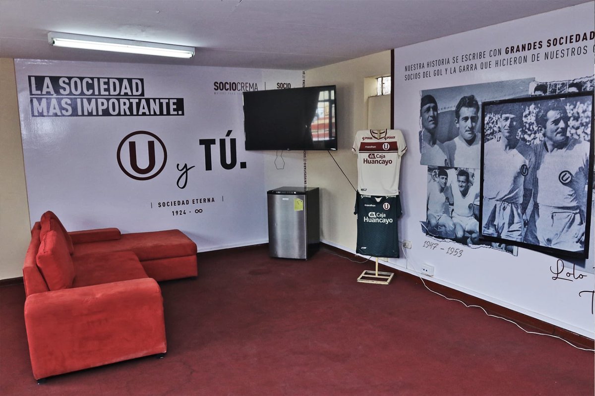 jferrari5's tweet photo. Con mucho gusto inauguramos el centro de atención al socio, acá unas fotos de cómo ha quedado nuestro templo, seguimos reconstruyendo nuestra U!!! @SUNATOficial @IndecopiOficial https://t.co/ojPmKjNXde