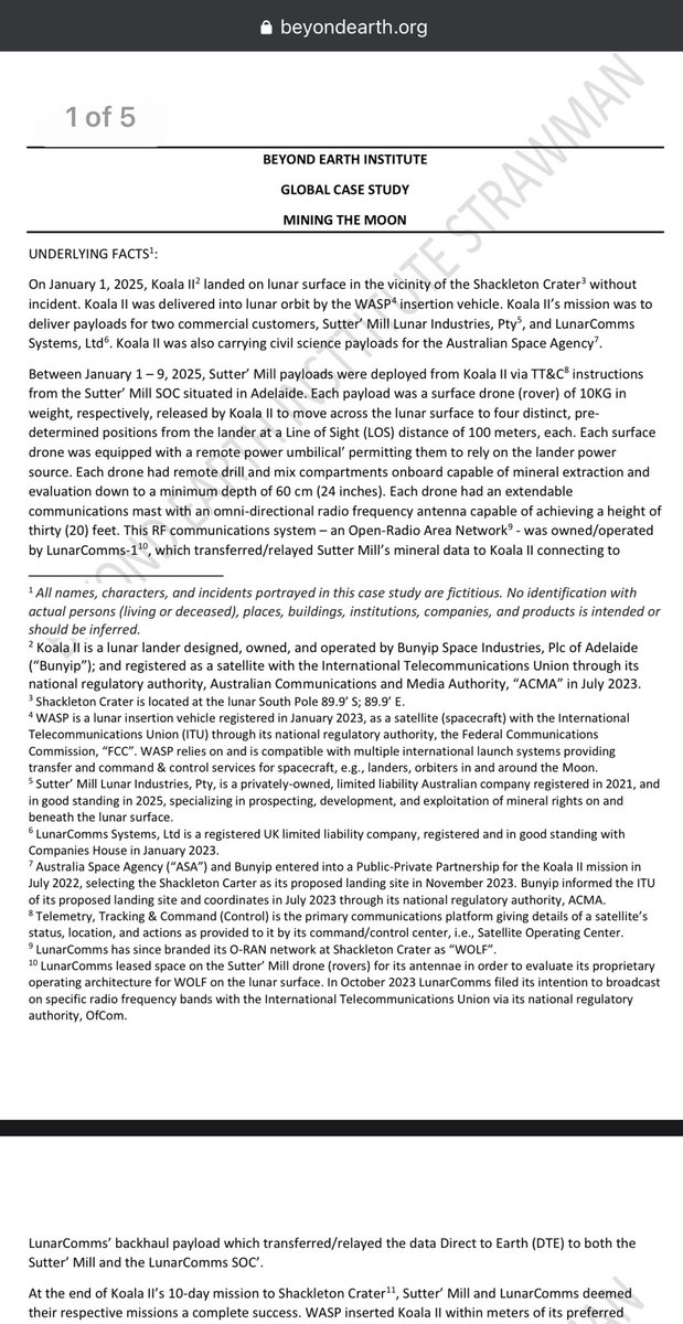 jehnister's tweet photo. A fascinating fictitious case study presented by Bob Brumley of @CommstarC for discussion by a specialist panel of international lawyers for air and space 🧠⚡️🤯

https://t.co/xweNAgEI49 https://t.co/HQqKqCp5ei