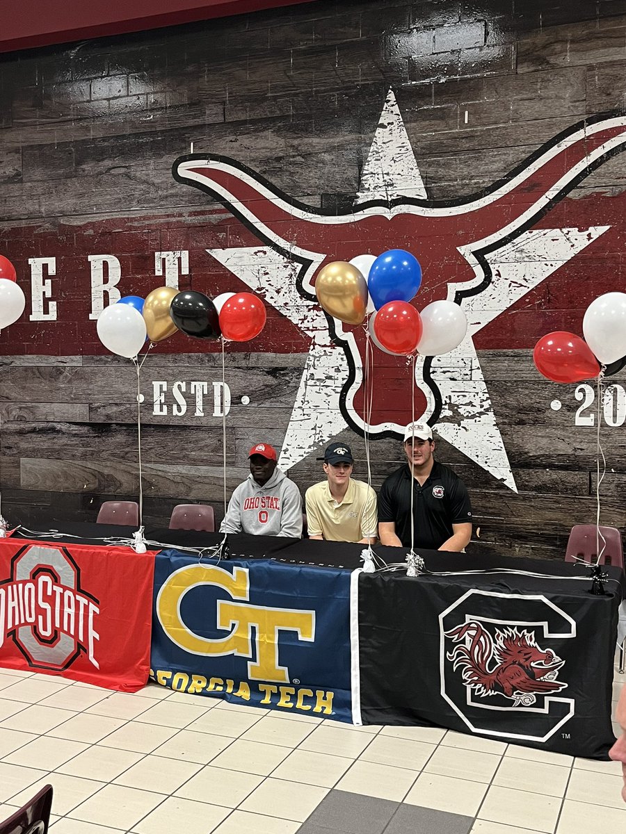 Proud of these young men on taking the next step in their journey. Every athletes goal is to leave a program better than when they found. These three epitomize that statement. Putting <a href="/LambertFtBall/">Lambert Football</a> back on the map!
