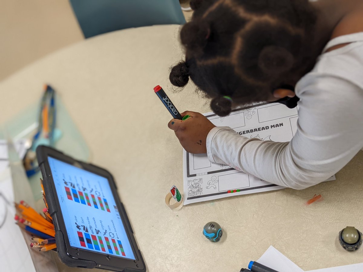 Ozobot helped us retell stories today.  Can you code Ozobot to make it from the start to the finish in the shortest amount of time?