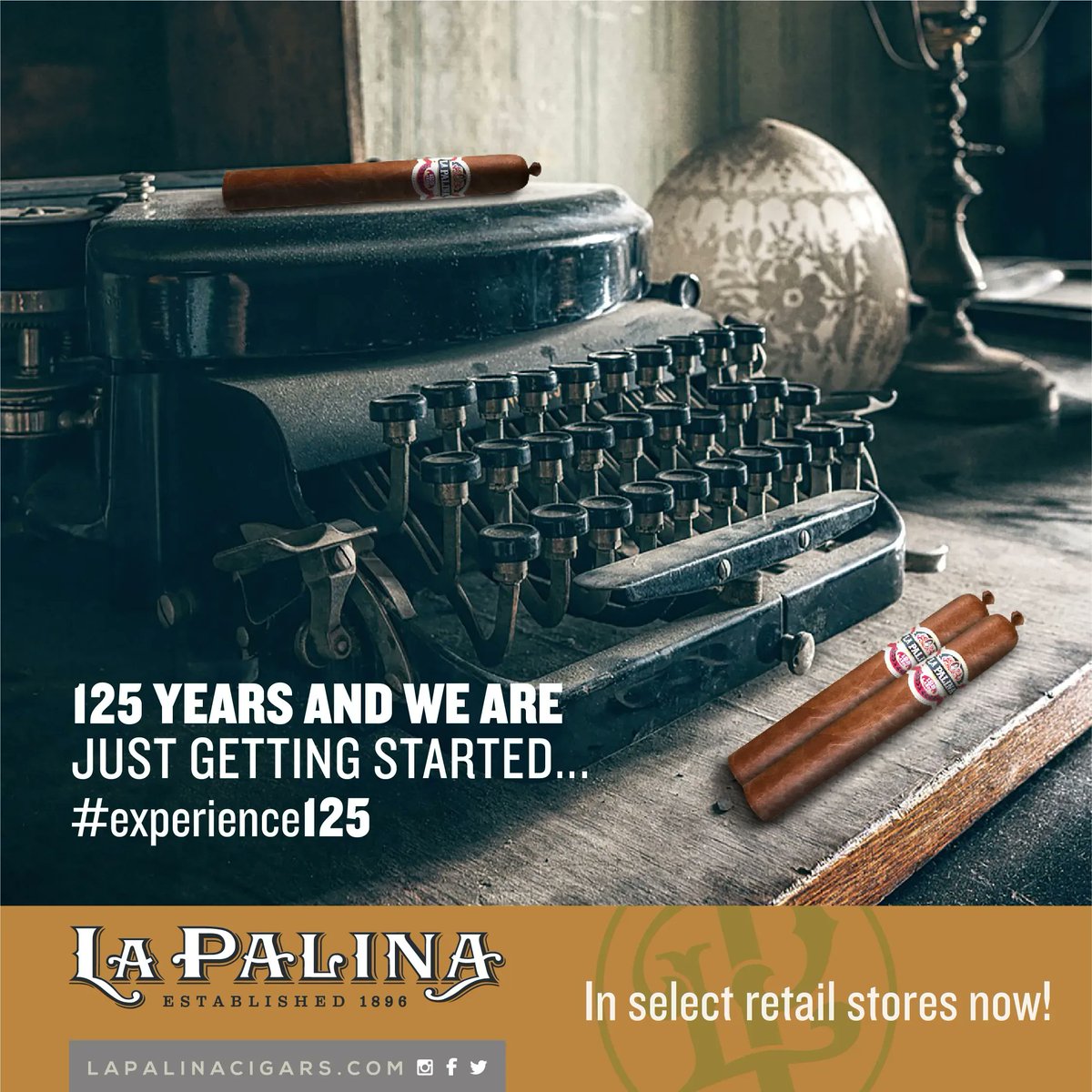 Help us celebrate 125 years! Enjoy The La Palina 125 Años today! #celebrating125year #botl #cigaraficionado #sotl