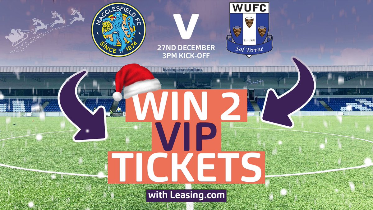 thesilkmen's tweet photo. 🎄 🎁 Christmas has come early! Our Stadium sponsors, https://t.co/fL99QEEJ4D, is giving away two VIP tickets for the game vs Winsford Utd on 27th December.

To enter, all you need to do is like this post, and tag who you’d like to take. ⚽️ 🏟

Competition closes Mon 20th at 4pm. https://t.co/1JEsiq7YqZ