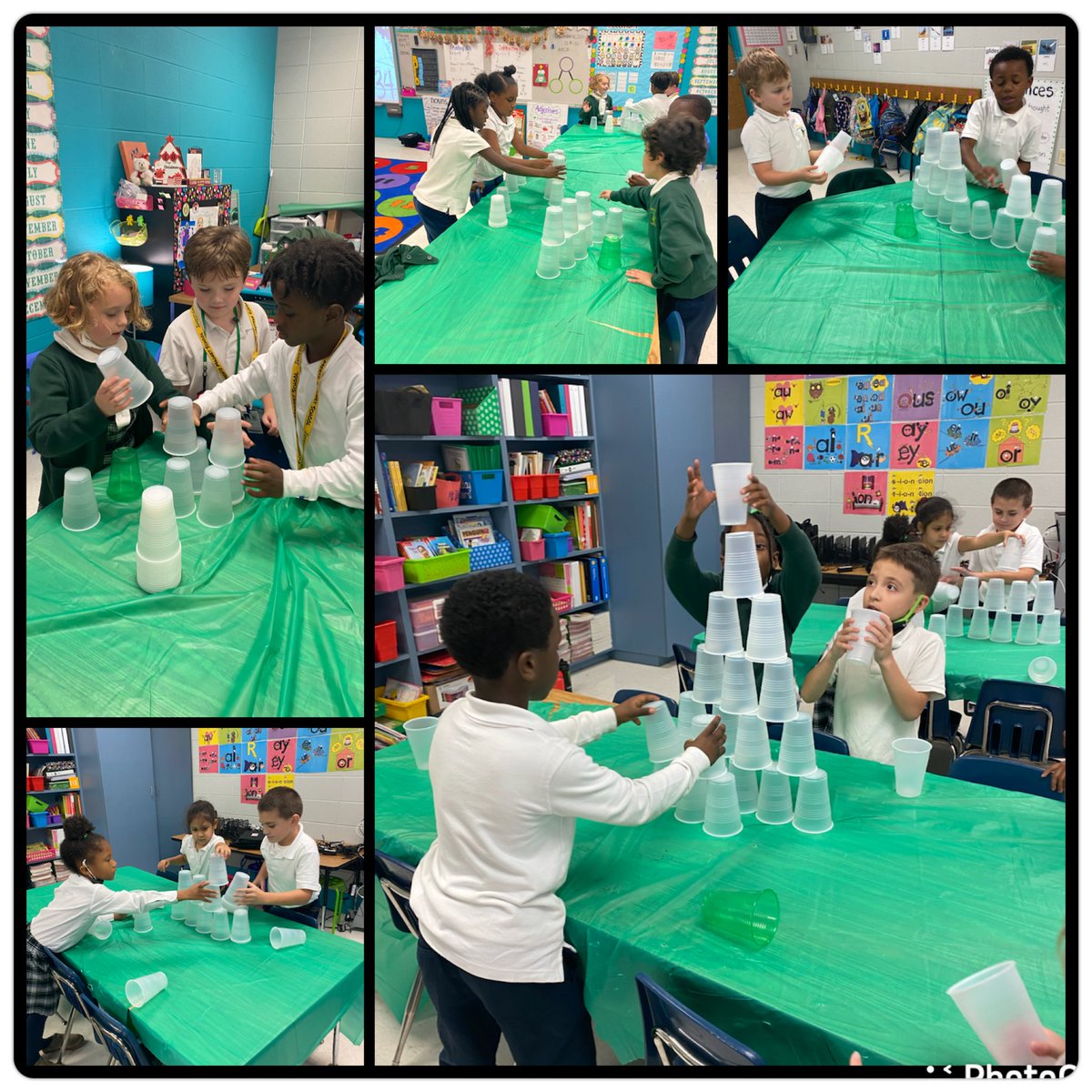 jennifeready22's tweet photo. Christmas Stem #2 Build the Tallest Tree using cups! Tallest one was a little more than 3 feet! #decemberactivities #lastweekbeforebreak @EicholdMertzMST #thatssomertz @MobilePublicSch https://t.co/fyNwZ4dO3y
