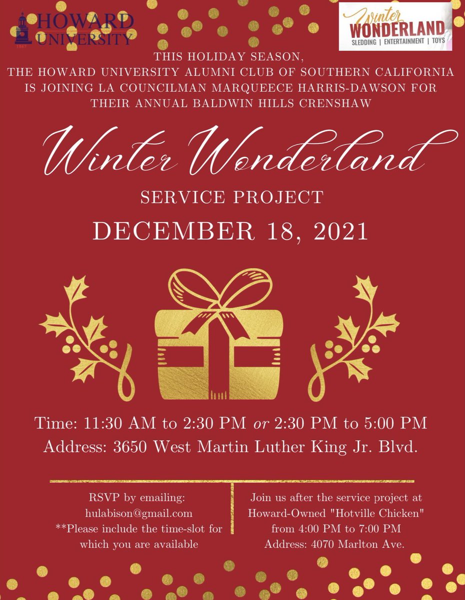 LABison1964's tweet photo. Join us this holiday season on Saturday, December 18th for a day of service. If interested, please RSVP to hulabison@gmail.com! We hope to see you there. https://t.co/th4QlIhtVG