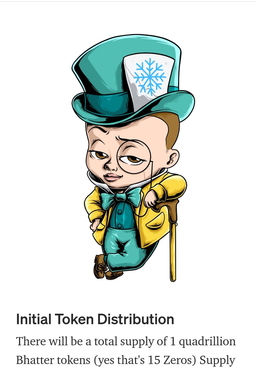 BabyHatterHQ's tweet photo. 1 quadrillion supply 👀💸💸
Everyone is a millionaire, that's the baby hatter way https://t.co/NsLaOF5RE6