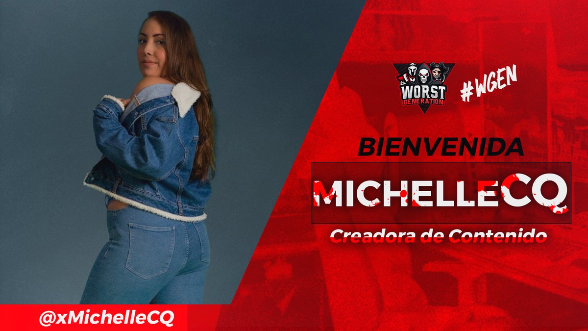 El dia de hoy comenzamos otra etapa mas en el equipo, expandiendonos al contenido visual!🧐🖥

Damos la bienvenida a una de nuestras Creadoras de contenido! 📈
<a href="/xMichelleCQ/">Michelle</a>  Quien estara con nosotros brindando todo su contenido.
Recuerden seguirla🔥
#GoWorstGen
#GWen