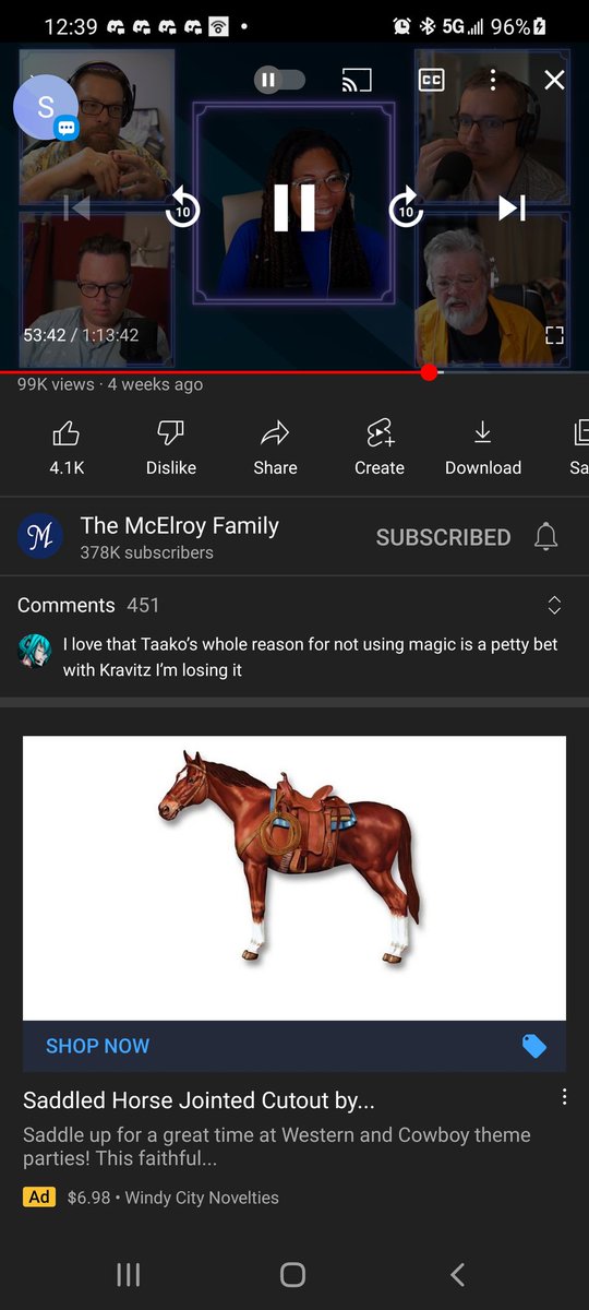 So I was watching <a href="/TheZoneCast/">The Adventure Zone</a> imbalance and lo and behold the <a href="/YouTube/">YouTube</a> algorithm came in clutch for a <a href="/MBMBaM/">MBMBaM</a> reference as well.... well done internet, you win THE WHOLE FUCKING YEAR