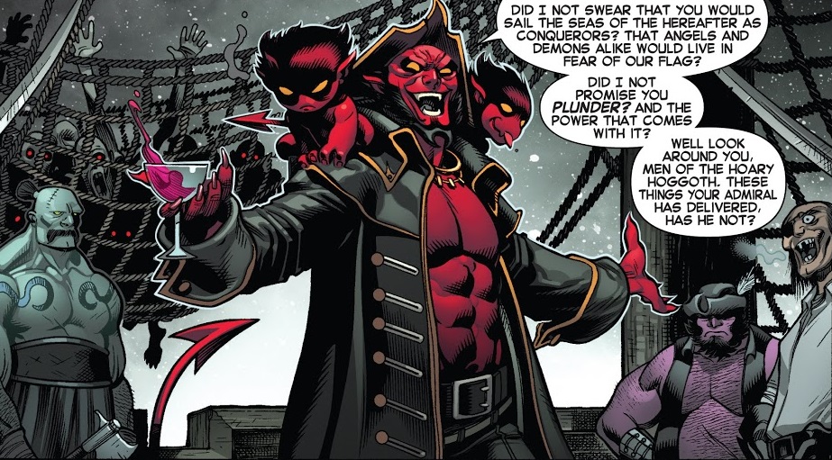 AzazelHCRK's tweet image. I had all of Hell at me beck &amp;amp; call, and Heaven practically by the short &amp;amp; curlies... but that blue bastard o' mine took me from what I was owed and bound me to this mortal realm.

For that, Kurt bloody Wagner, I'll be taking it outta yer hide!
#MarvelRP #XmenRP #HellRP #DemonRP