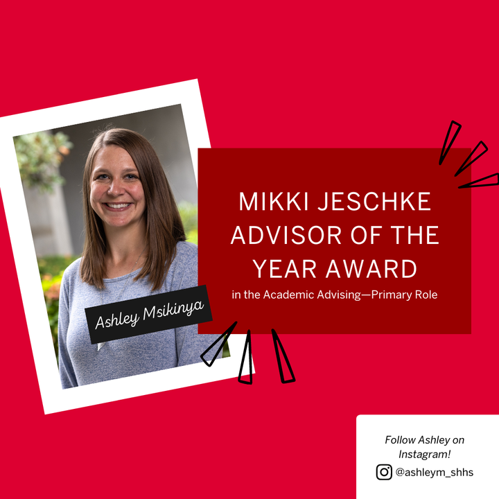 iuindySHHS's tweet photo. Congrats to SHHS academic advisor Ashley Msikinya on winning this award!! And thank you to Ashley (and all our #SHHS advisors!) for all that you do to help our students succeed!👏 #WeAreSHHS #iupuishhs https://t.co/TMLwB1WFXV