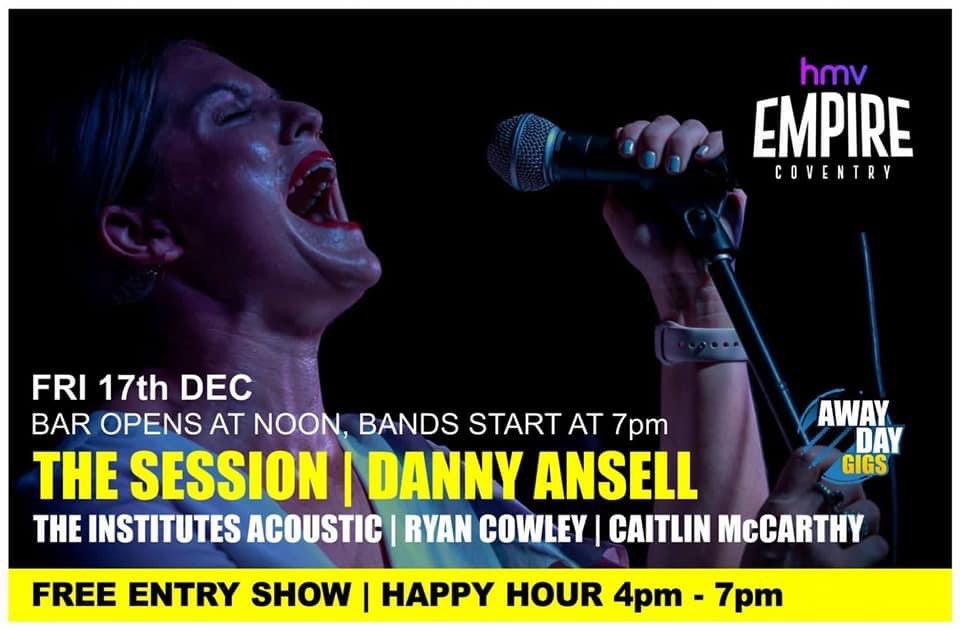SkyBlueRoon's tweet photo. FRIDAY I will mainly NOT be watching The Primitives instead I’ll be watching all these Cov artists &amp; bands  ⬇️ It’s FREE/Bar opens at noon/Gig starts at 7pm /Happy Hour 4- 7pm/DJ til late @contactawayday1 @hmvempire 
@thesession_dean 
@shezzamcclean 
@TheSessionHQ HQ
@dannyans https://t.co/mu3WKxQSfb