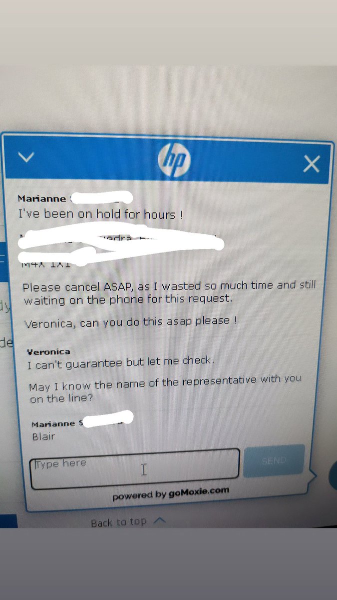 mjrsaavedra's tweet photo. Wow even HP online customer sucks more ! How is this possible after waiting for an hour and 20mins on the phone, and I get this online. Customer service for HP should REALLY IMPROVE before they lose customers ! #HPsucks #customerservicesuckshard https://t.co/7xd2FwbY2V