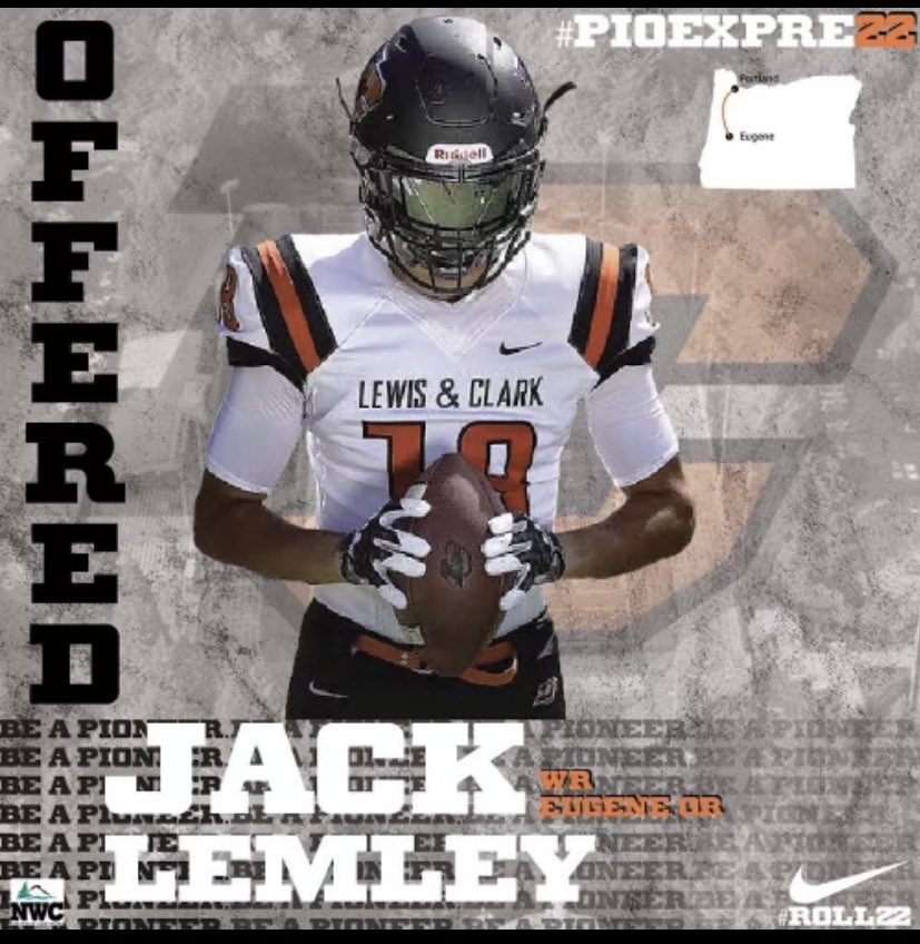 JackLemley6's tweet photo. Blessed to receive an offer to further my academic and athletic career at Lewis &amp; Clark 
@LCPiosFB @CoachLocey https://t.co/HqB5amSJ5y