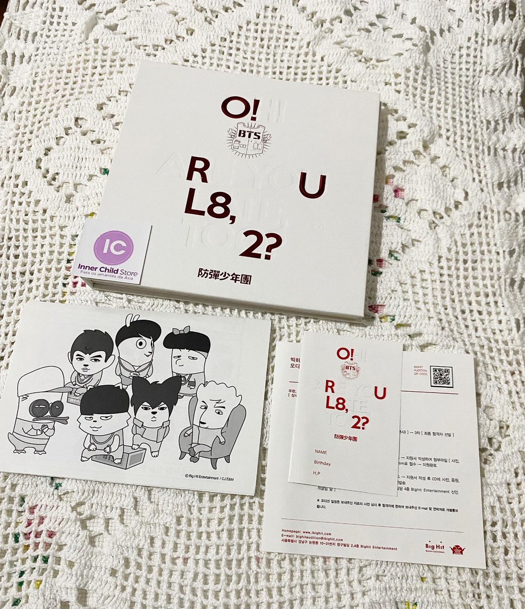 InnerChildStore's tweet image. ✨VENDO / VENDA BTS
💜 PRONTA ENTREGA 💜
 
- O! RUL8, 2? sem photocard
- Valor: 90,00 / com frete incluso ✅
- Aceitamos pagamento via pix, picpay, transferência ou boleto

#BTS