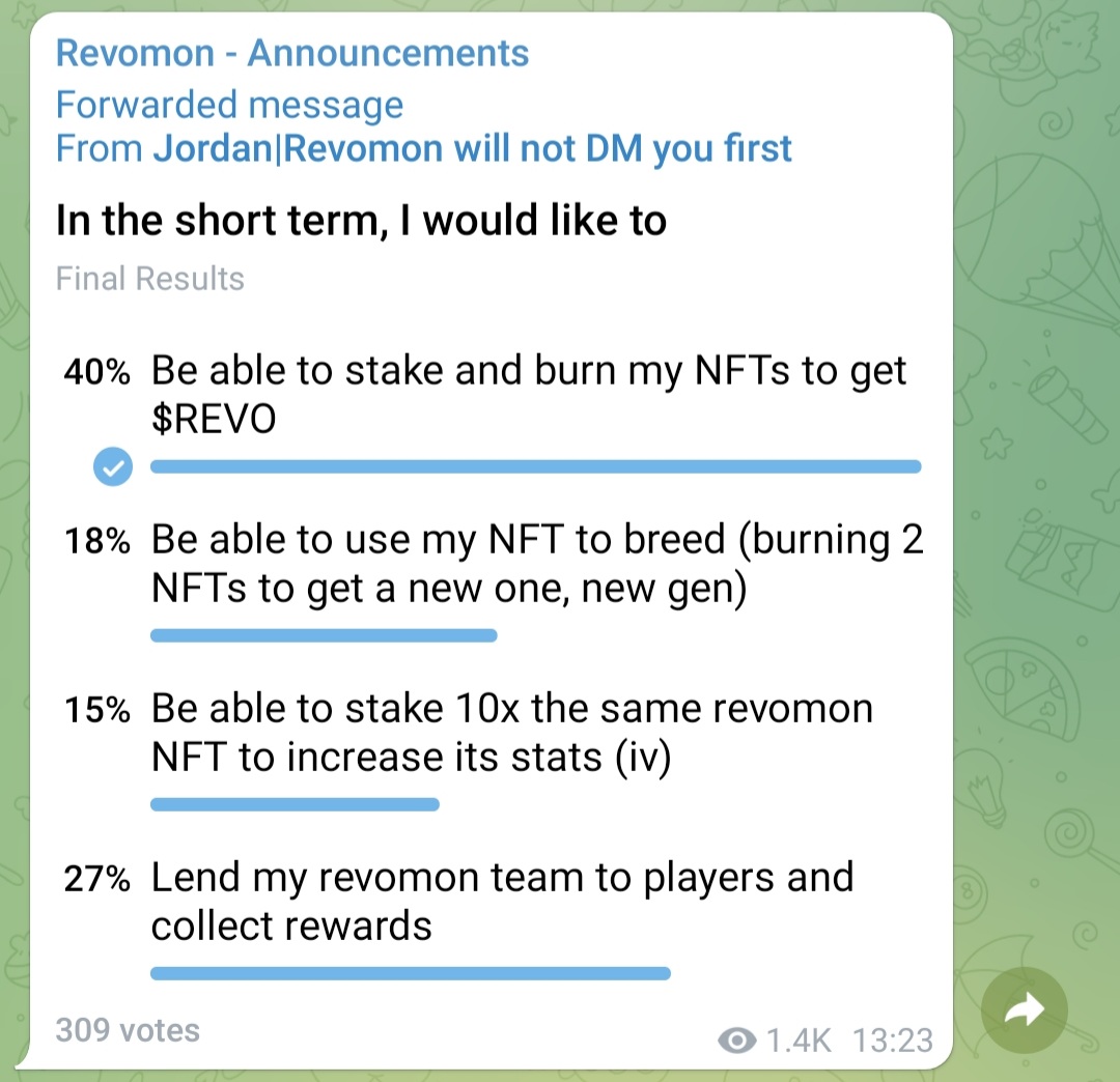 RevomonVR's tweet photo. The next #PlayToEarn feature has been voted by the community and will be mentioned in the #revomon roadmap for Q1 2022.
#metaverse #vr https://t.co/qUATTWMJhd