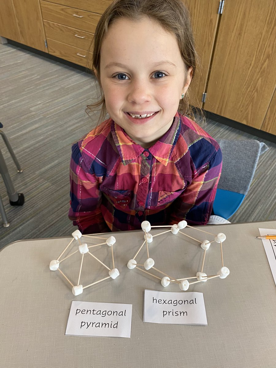 2nd grade 3D geometry creations! #goodhueschool