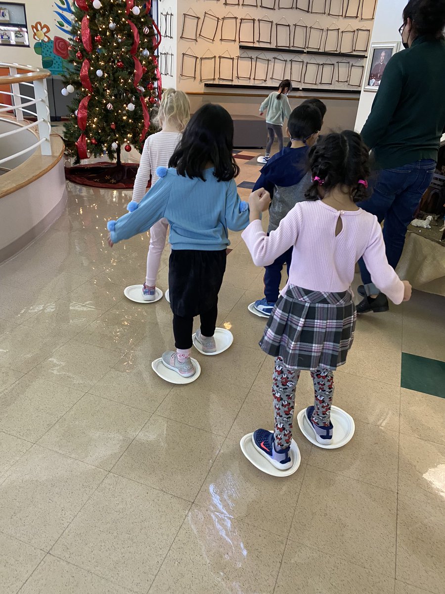 GoodShepherdECS's tweet photo. Kindergarten students are taking a break from indoor recess by skating in the hallway!  What fun they all had! #ecsdfaithinspires https://t.co/BDSABMaNXY