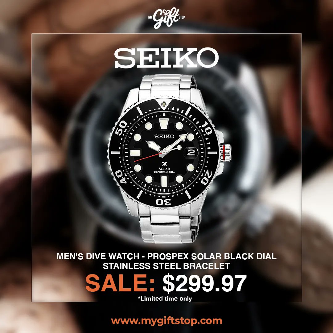 MyGiftStop's tweet photo. Truly a joy to wear on the wrist! 

Get this Seiko Prospex Dive Watch today.

Order here >>> https://t.co/bm59j8CYQc https://t.co/ihGGXarIvg