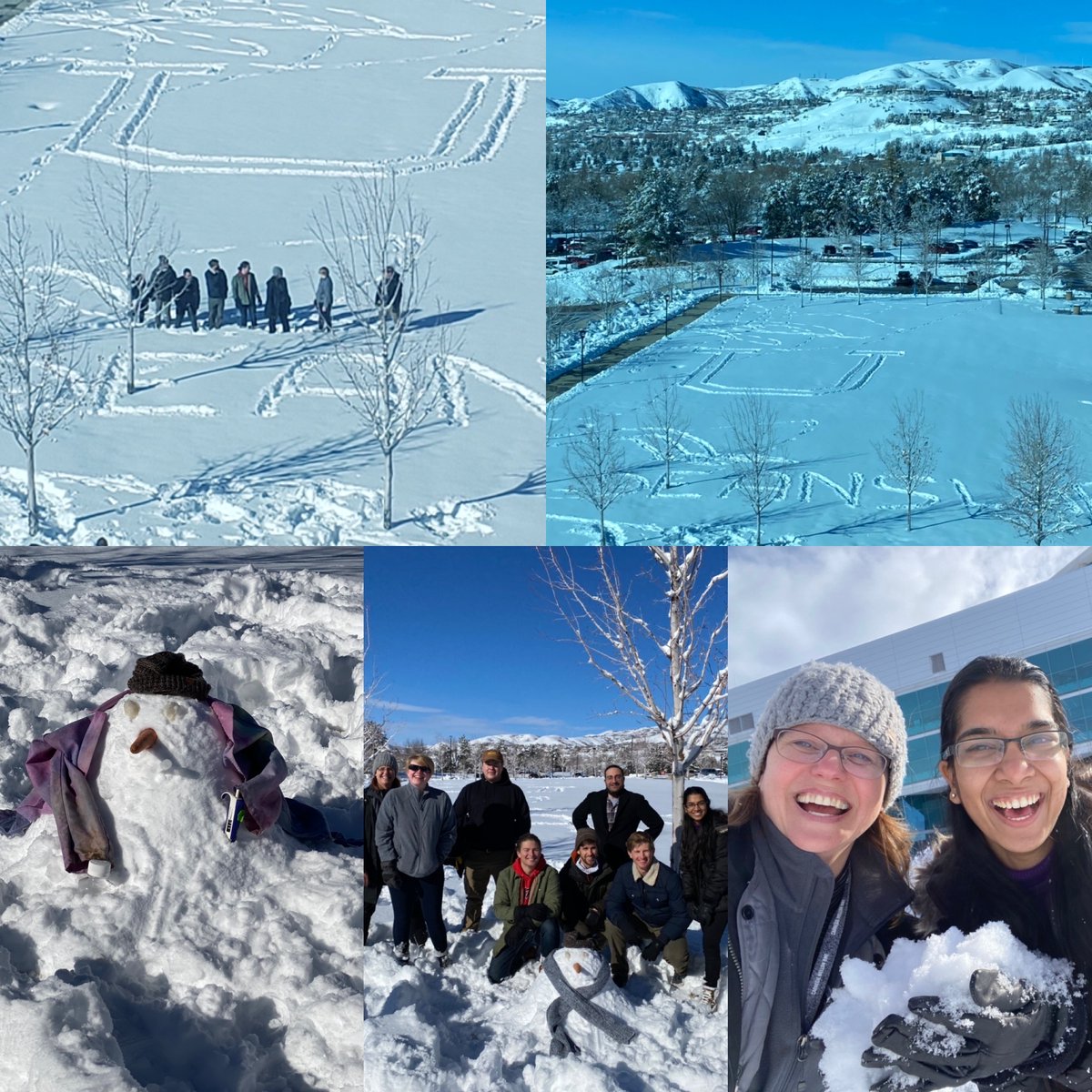 Dr. Tara Deans (she/her) (@genegirl007) on Twitter photo Our second snow storm of the winter and the lab went out to play in it! We figured out the "the best snow on earth" is referring to skiing/snowboarding and not building a snowman. Nonetheless, we made, Stumpy, the newest lab mascot! <a href="/DeansSynBioLab/">The Deans Lab</a> <a href="/UtahBME/">UtahBME</a> <a href="/UtahCoE/">John and Marcia Price College of Engineering</a> <a href="/UUtah/">University of Utah</a> Our second snow storm of the winter and the lab went out to play in it! We figured out the "the best snow on earth" is referring to skiing/snowboarding and not building a snowman. Nonetheless, we made, Stumpy, the newest lab mascot! <a href="/DeansSynBioLab/">The Deans Lab</a> <a href="/UtahBME/">UtahBME</a> <a href="/UtahCoE/">John and Marcia Price College of Engineering</a> <a href="/UUtah/">University of Utah</a>