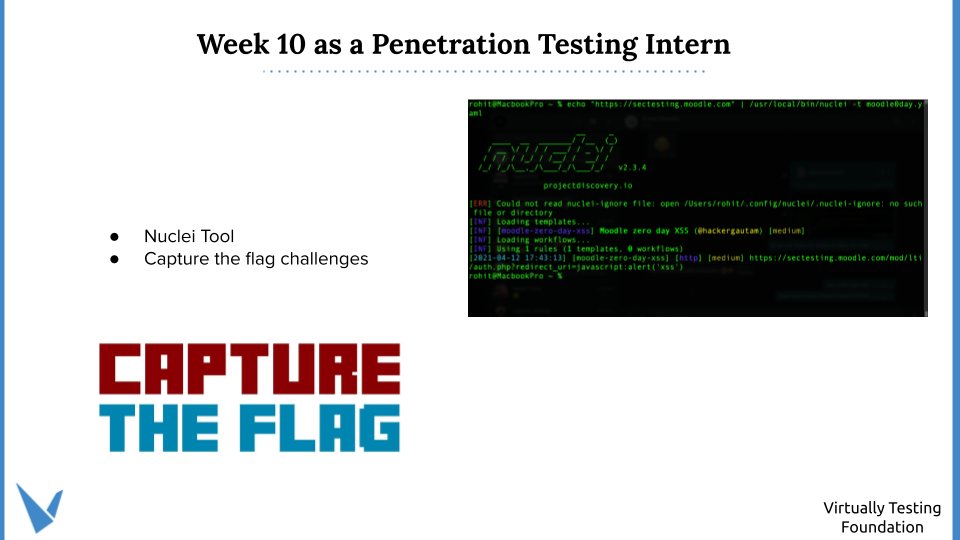 3bra7maaaan's tweet photo. Thanks to @VTFoundation, being a Penetration Testing Intern has been a great chance to learn. For example, this week I learned about Nuclei tool and Capture the Flag challenges.

#VTfoundation #VTFOct21 https://t.co/lkNr4OKbsn