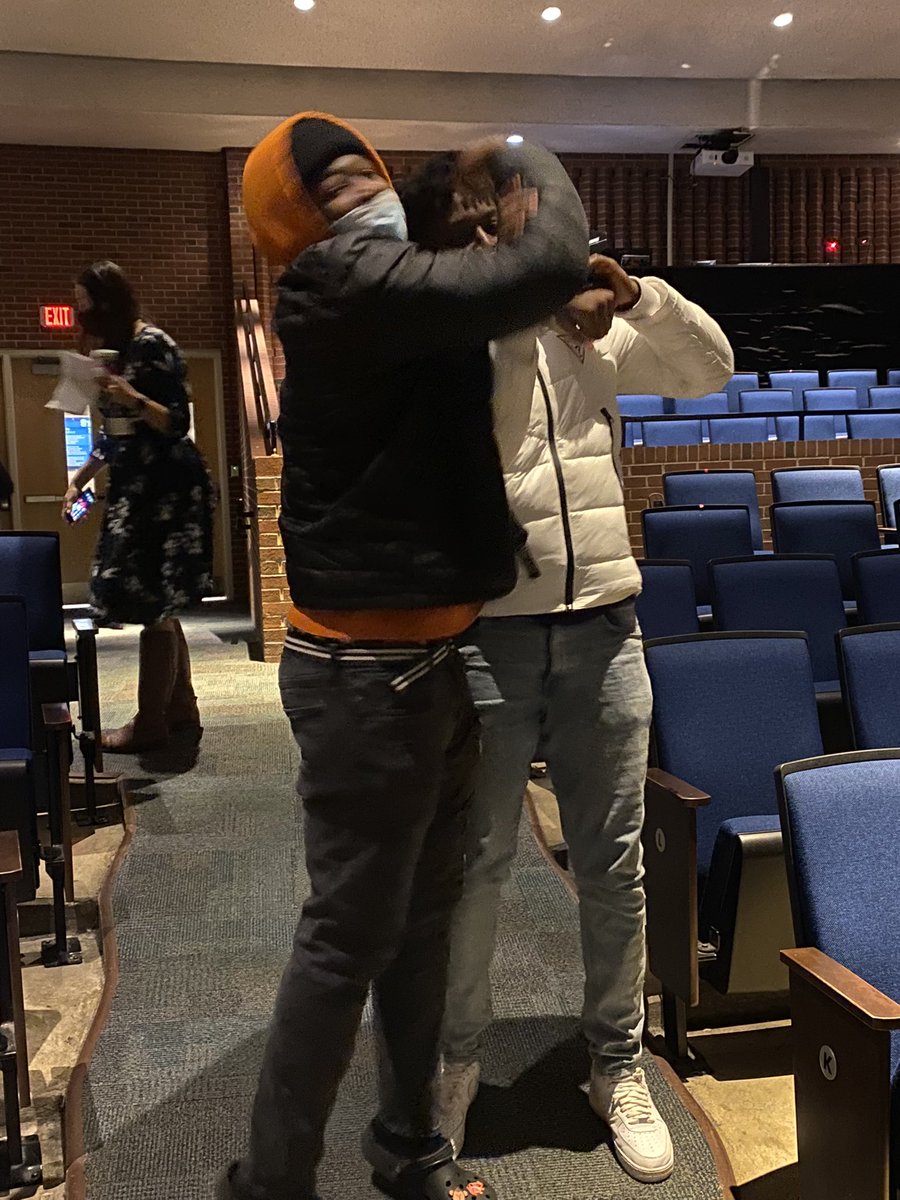 Jenn_Eason's tweet photo. Justin aka Biscuit and Devin…two of my student athletes! They are goofballs, but I love ‘em. #StallionFootball @AVIDStallions https://t.co/LCYkv3nSXg