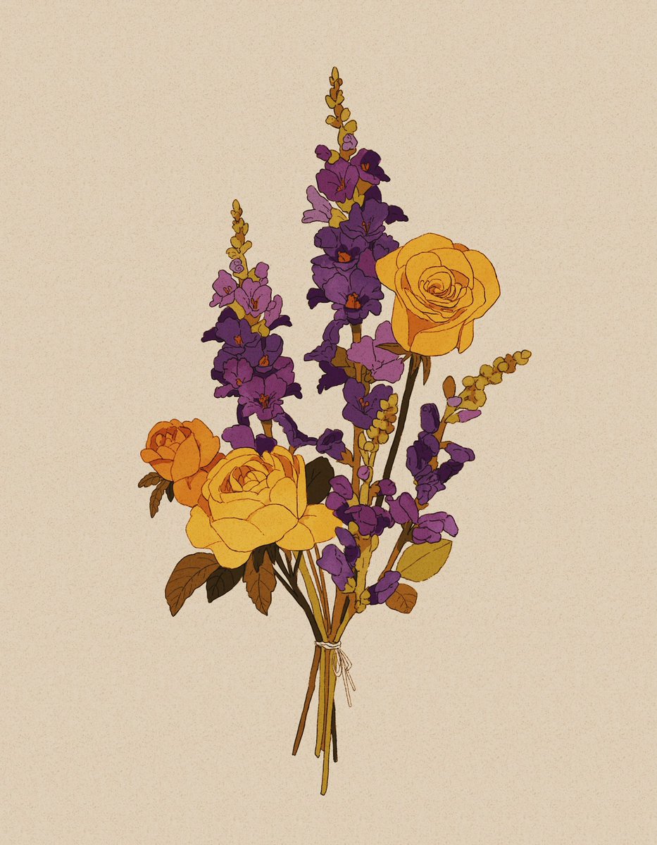 LibbyFrame's tweet photo. Roses and snapdragon commish https://t.co/V8zxO0a4WK