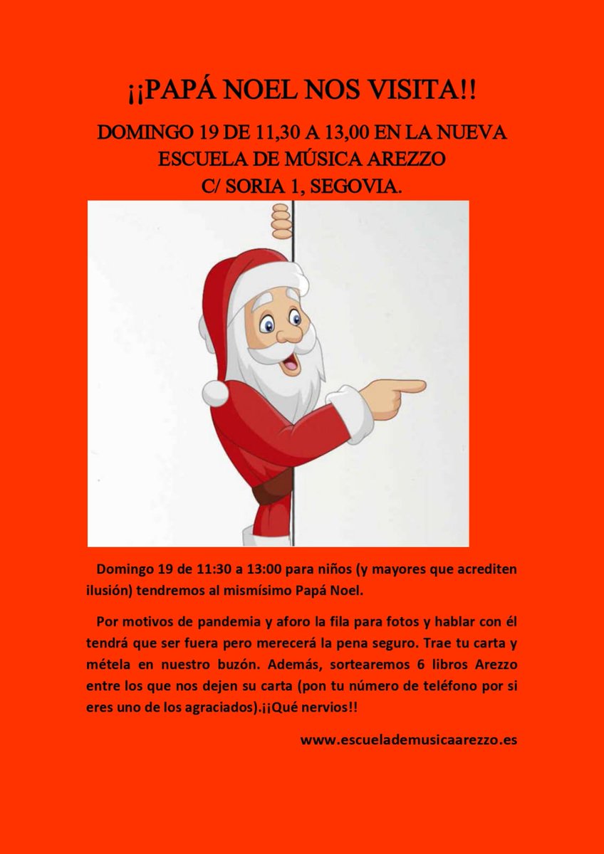 Qué nervios! Papá Noel viene a vernos!