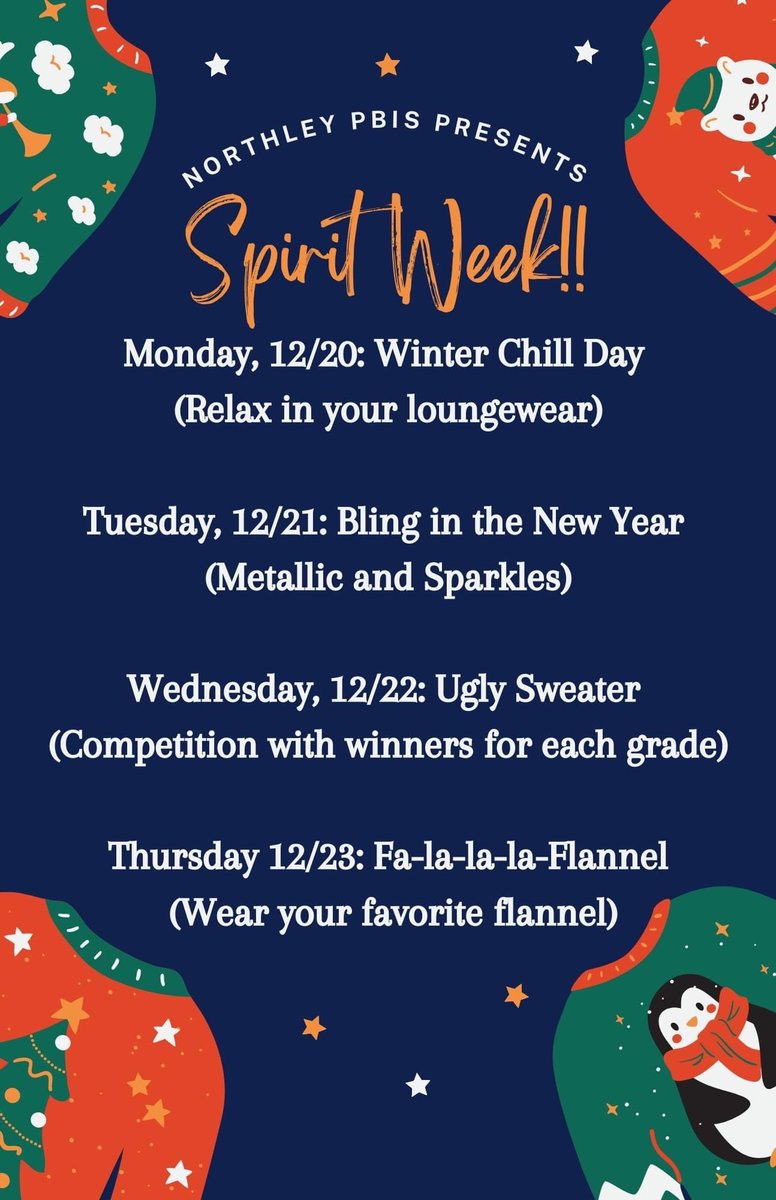 Spirit Week Next Week! #penndelcoproud #pbis