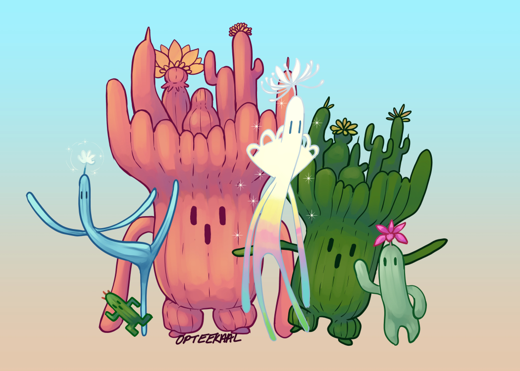 A Cactuar garden #FFXIV. 