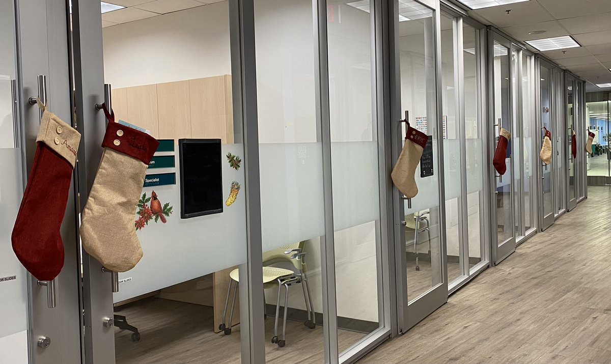 All the stockings were hung in @DC_SALS with care, in hopes that the students soon would be there….. <a href="/durhamcollege/">Durham College</a>