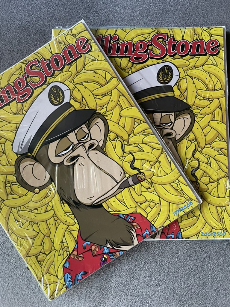 🍌🦍🎸 #BAYC <a href="/BoredApeYC/">Bored Ape Yacht Club 🍌</a> <a href="/RollingStone/">Rolling Stone</a>