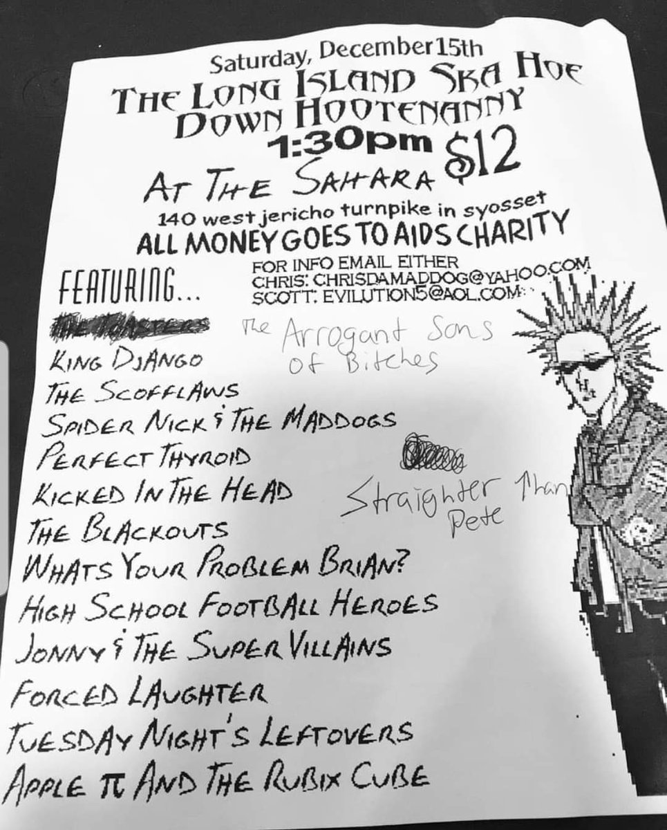 ChrisDaMaddog's tweet photo. The first show I ever booked was 20 years ago today #asob @KingDjango #thescofflaws #spidernick #perfectthyroid #KickedInTheHead #theblackouts #WYPB #HSFH #JATSV #ForcedLaughter #TuesdayNightLeftovers https://t.co/I0Ya1LChei