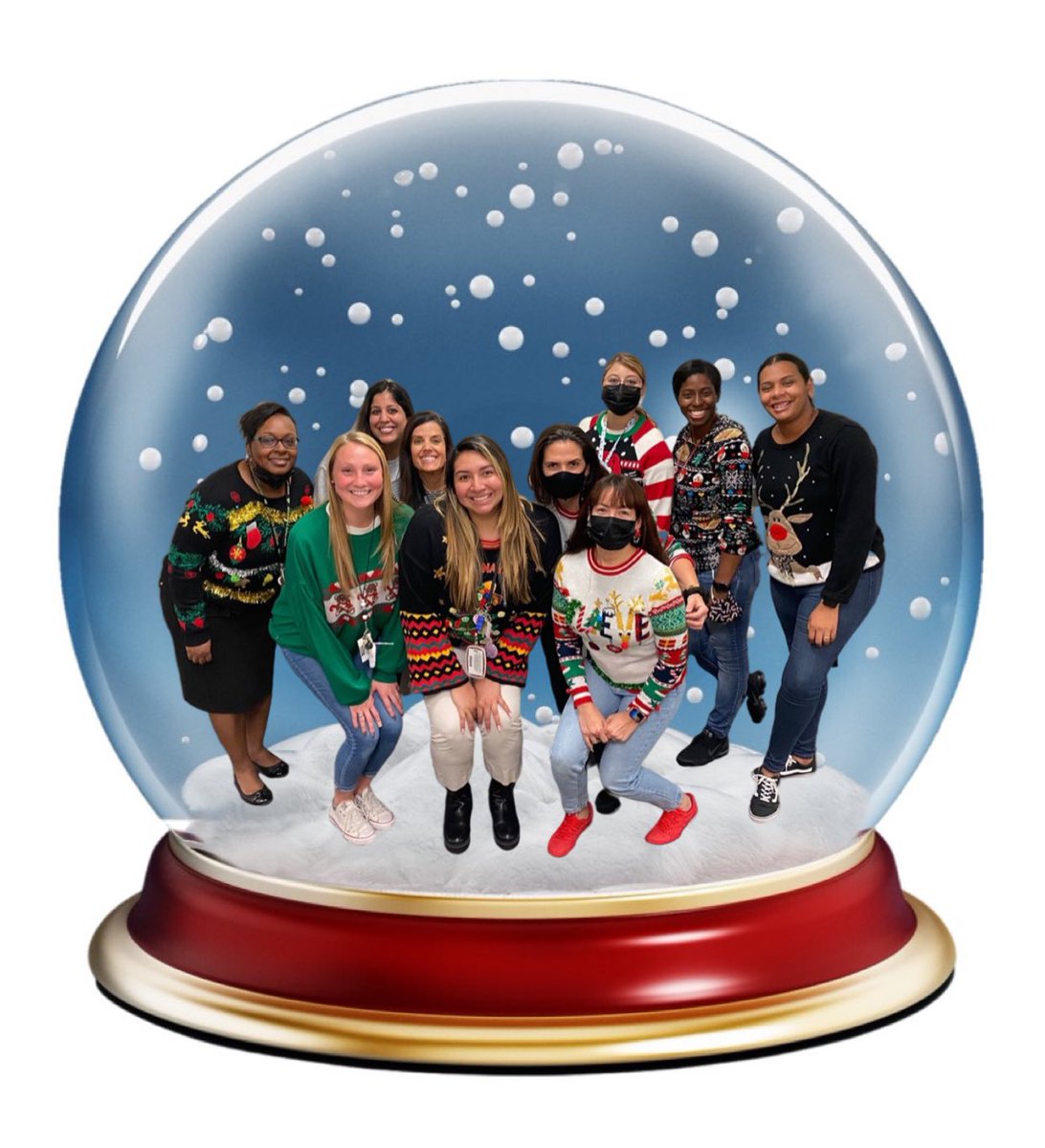 gemhtx's tweet photo. Happy holidays from the 2nd grade team @HumbleISD_RCE ! 💚☃️❄️💙 #SnowglobeFun #CubCommUNITY @BiancaClay19 @AKomatinsky @kdmathewkutty @MLSsoccermom https://t.co/iZncAs1XVT
